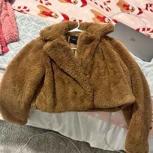 Faux fur coat